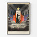 Vintage-Konzertsaal-Poster mit Orchester und sowjetischem Militärposter