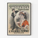 Vintage-Poster Konzert-Spaziergang am Uhrenplatz Champs-Élysées