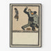 Plakat Gespräch zwischen Rivalen – Vintage-Illustration im charakteristischen grafischen Stil