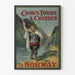 Vintage-Poster Cook's Tours & Cruises Norwegen Wanddekoration