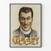 Vintage-Poster mit ausdrucksstarkem Porträt Cosset
