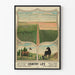 Vintage-Poster Landleben mit Pferden und Wiesen