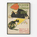 Vintage-Poster Kalender 1897 mit Künstler und Katze