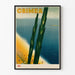 Vintage-Poster Wanddekoration Crimea Strand und Meer