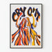 Poster Cry Out - Ausdrucksstarke und grafische Illustration