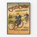 Vintage-Poster Cycles Coutrot Französische Herstellung Paris