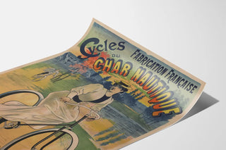 Vintage-Poster französische Herstellung Fahrräder