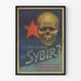 Retro-Wandposter Sybir - Totenkopf und roter Stern