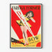 Vintage-Poster Dangerous Curves - Retro-Wanddekoration