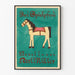 Vintage-Poster "Das Spielpferd" von Karl Müller - Wanddekoration