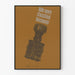 Vintage-Poster Wanddekoration mit Datumsstempeln