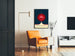 Dekoratives Poster Deep Space Atomic Clock NASA Rot