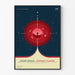 Dekoratives Poster Deep Space Atomic Clock NASA Rot