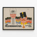 Vintage-Poster Der Feldherrnhügel - Retro-Militärische Wanddekoration — gerahmtes Bild an der Wand