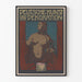 Vintage-Poster Deutsche Kunst und Dekoration mit menschlicher Figur