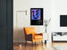 Vintage-Poster Wanddekoration Diabetes Update – Abstraktes Grafikdesign in Blau und Schwarz