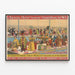 Vintage-Poster Barnum & Bailey - Große Welt-Ausstellung der menschlichen Kuriositäten — gerahmtes Bild an der Wand