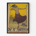 Vintage-Poster Die Elf Scharfrichter mit Tänzerin und gelbem Kontrast