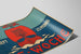 Vintage-Poster Die Woche am roten Segelboot — Ansicht des Kunstwerks