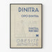Vintage-Poster Dinitra Injectable – Retro-Medizinische Wanddekoration