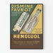 Vintage-Werbeplakat Dis mine Favrot und Hemoluol