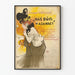Vintage-Poster Theater „Náš dům v asanaci“ Wanddekoration