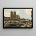 Ansicht von Paris mit Notre-Dame - Édouard-Jacques Dufeu — gerahmtes Bild an der Wand