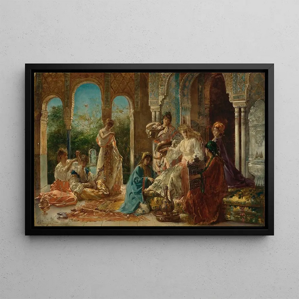 douard Frdric Wilhelm Richter - Attending The Favorite.webp