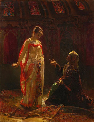 douard Frdric Wilhelm Richter - The Fortune Teller.webp