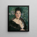 Dame in Pelz - Édouard Manet — gerahmtes Bild an der Wand