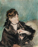 Portrait von Berthe Morisot mit Fächer - Édouard Manet — Ansicht des Kunstwerks