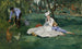 La famille Monet dans leur jardin à Argenteuil - Édouard Manet — Ansicht des Kunstwerks