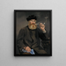 Der Raucher - Édouard Manet — gerahmtes Bild an der Wand