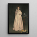 Junge Dame im Jahr 1866 - Édouard Manet — gerahmtes Bild an der Wand