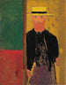 Selbstporträt mit Stock und Boater – Édouard Vuillard — Ansicht des Kunstwerks