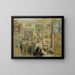Frau sitzend in einem hellen Interieur - Édouard Vuillard — gerahmtes Bild an der Wand