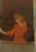 Frau in Rot - Édouard Vuillard — Ansicht des Kunstwerks