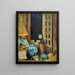 Fenster offen zur Nacht - Édouard Vuillard — gerahmtes Bild an der Wand
