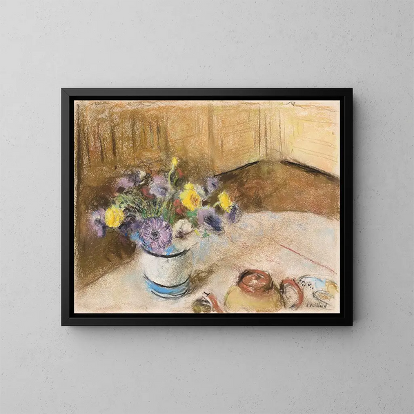 Blumen - Édouard Vuillard — gerahmtes Bild an der Wand