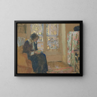 douard Vuillard - Jeune femme lisant Lucie Belin chez elle.webp