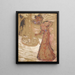 Die Frau im öffentlichen Garten - Édouard Vuillard — gerahmtes Bild an der Wand