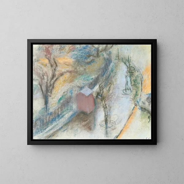 La Gurite du cantonnier - Édouard Vuillard — gerahmtes Bild an der Wand