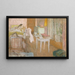 Die rosare Zimmer - Édouard Vuillard — gerahmtes Bild an der Wand