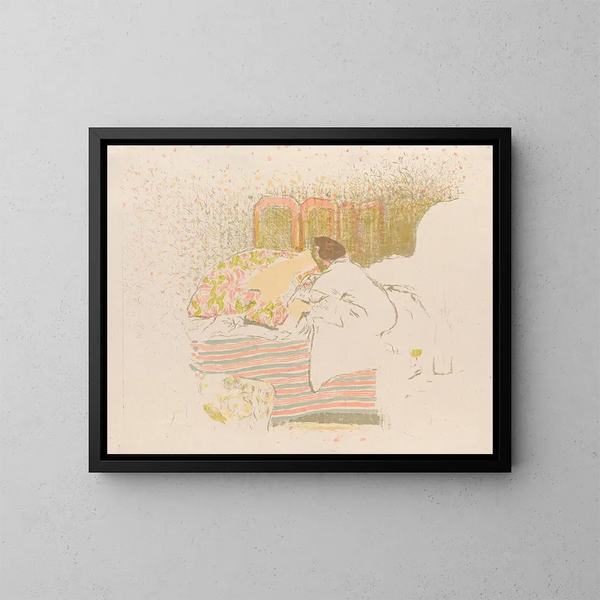 Die Geburt von Annette - Édouard Vuillard — gerahmtes Bild an der Wand