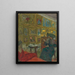 La visiteuse - Édouard Vuillard — gerahmtes Bild an der Wand