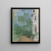 Der Weg vor dem Haus - Édouard Vuillard — gerahmtes Bild an der Wand