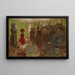 Das Wohnzimmer der Hessels, Rue de Rivoli - Édouard Vuillard — gerahmtes Bild an der Wand