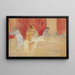 Tabelle der Kinder Roussel - Édouard Vuillard — gerahmtes Bild an der Wand