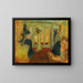 Madame Hessel bei der Hutmacherin - Édouard Vuillard — gerahmtes Bild an der Wand