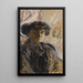 Madame Hessel en robe noire - Édouard Vuillard — gerahmtes Bild an der Wand